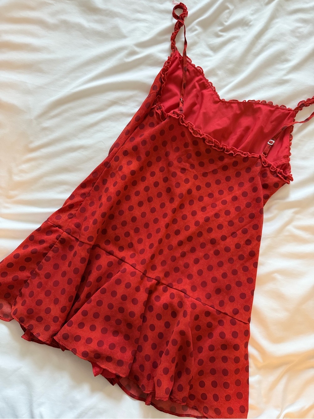Princess Polly Red Polka Dot Romper - Picture 5 of 7